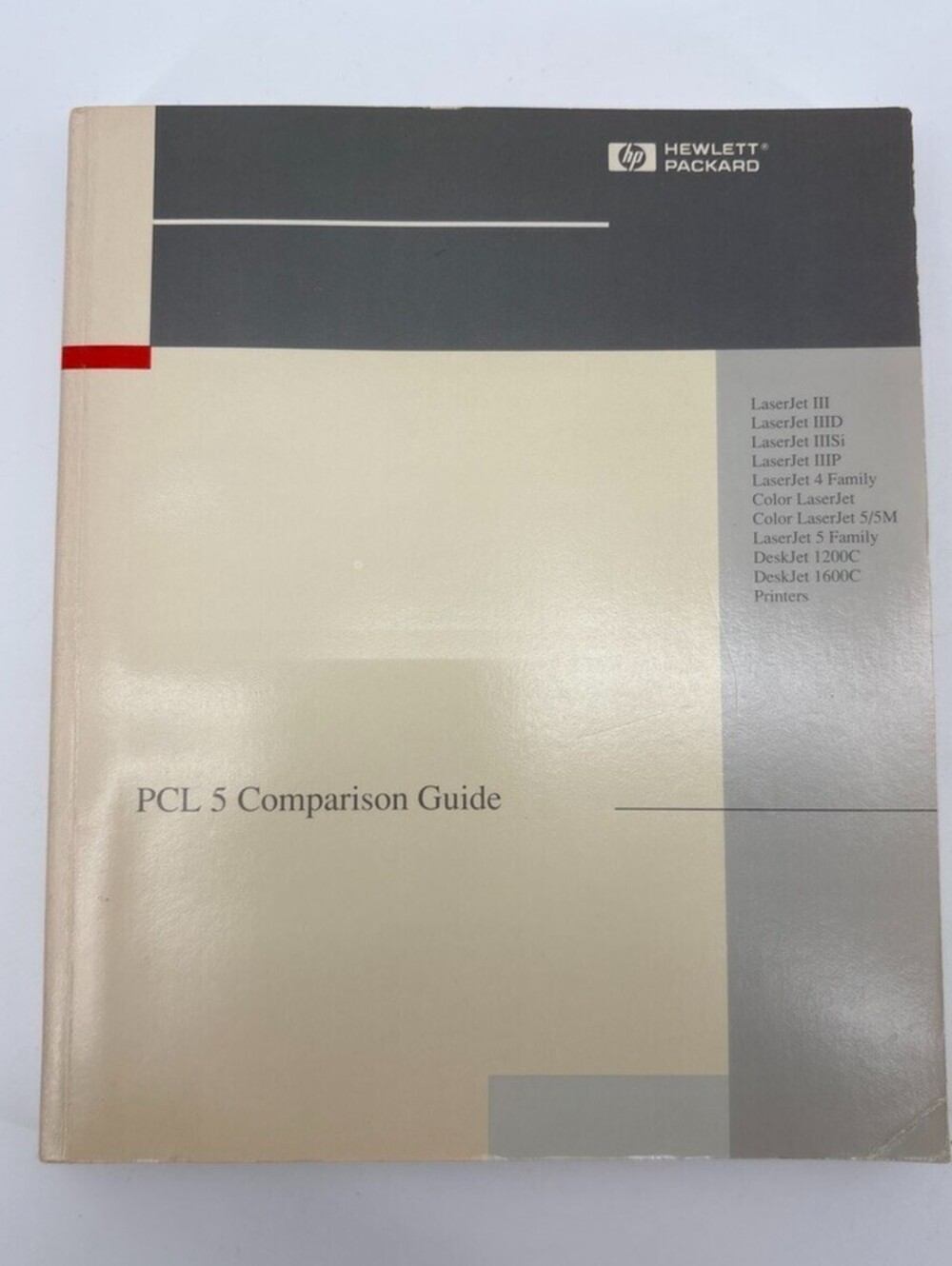 3 Books 1996 HP PCL5 Comparison Guide/Printer Language/Color Technical Reference - Picture 2 of 7